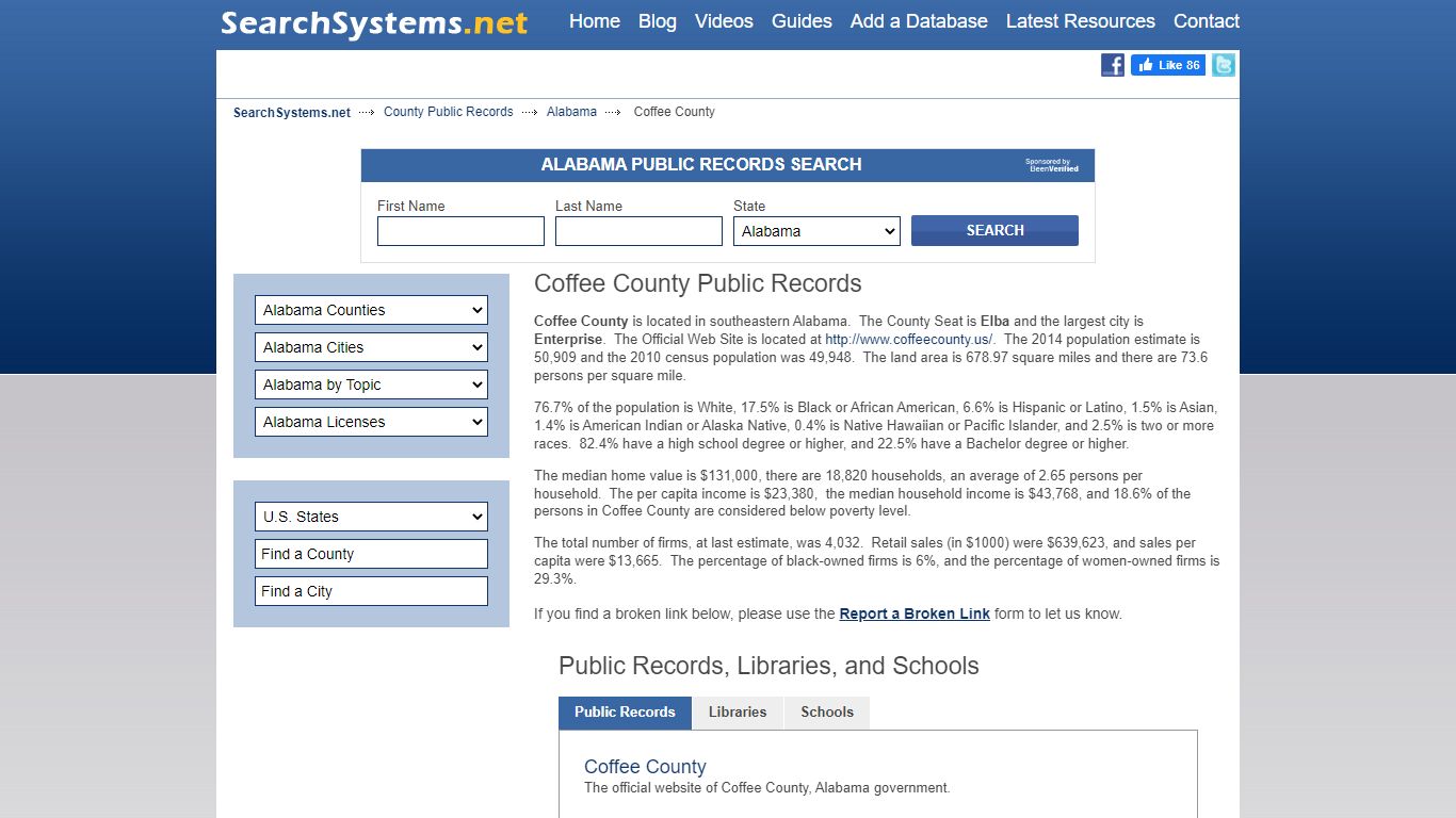 Coffee County Criminal and Public Records