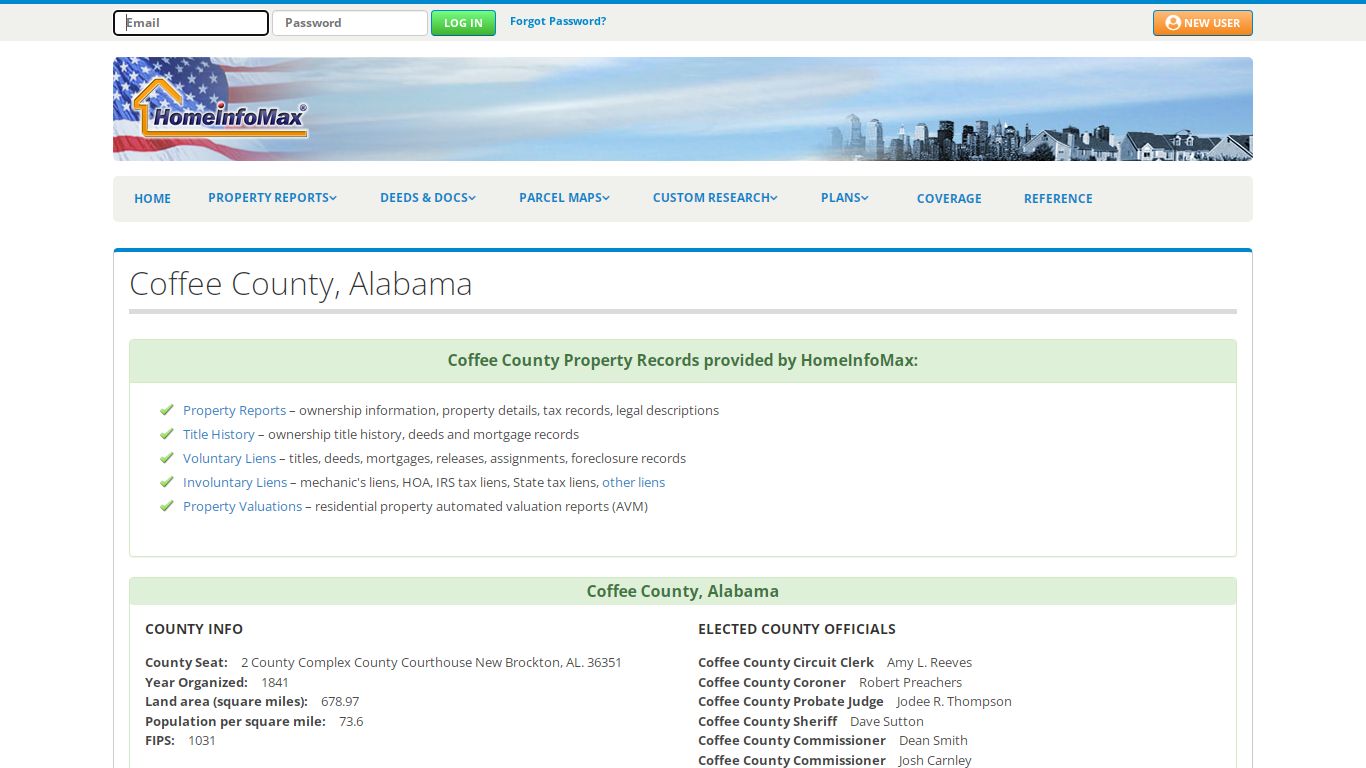 Coffee County, Alabama Property Records & Public ...